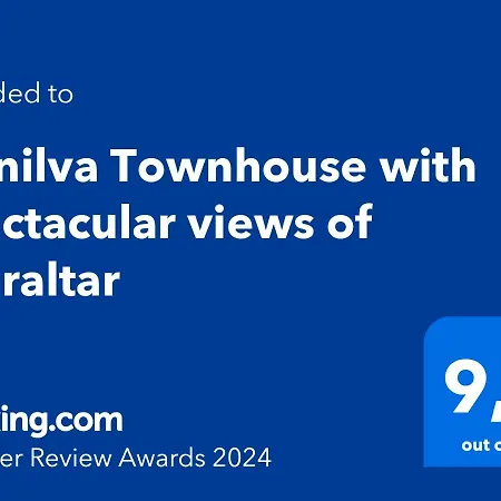Villa Townhouse With Spectacular Views Of Gibraltar Manilva
